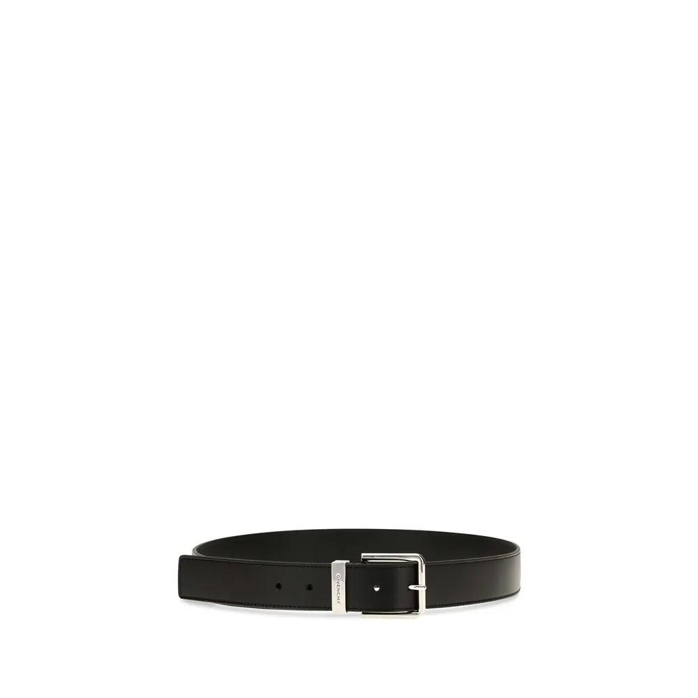Givenchy Black Calf Leather Bos Taurus Regular Belt