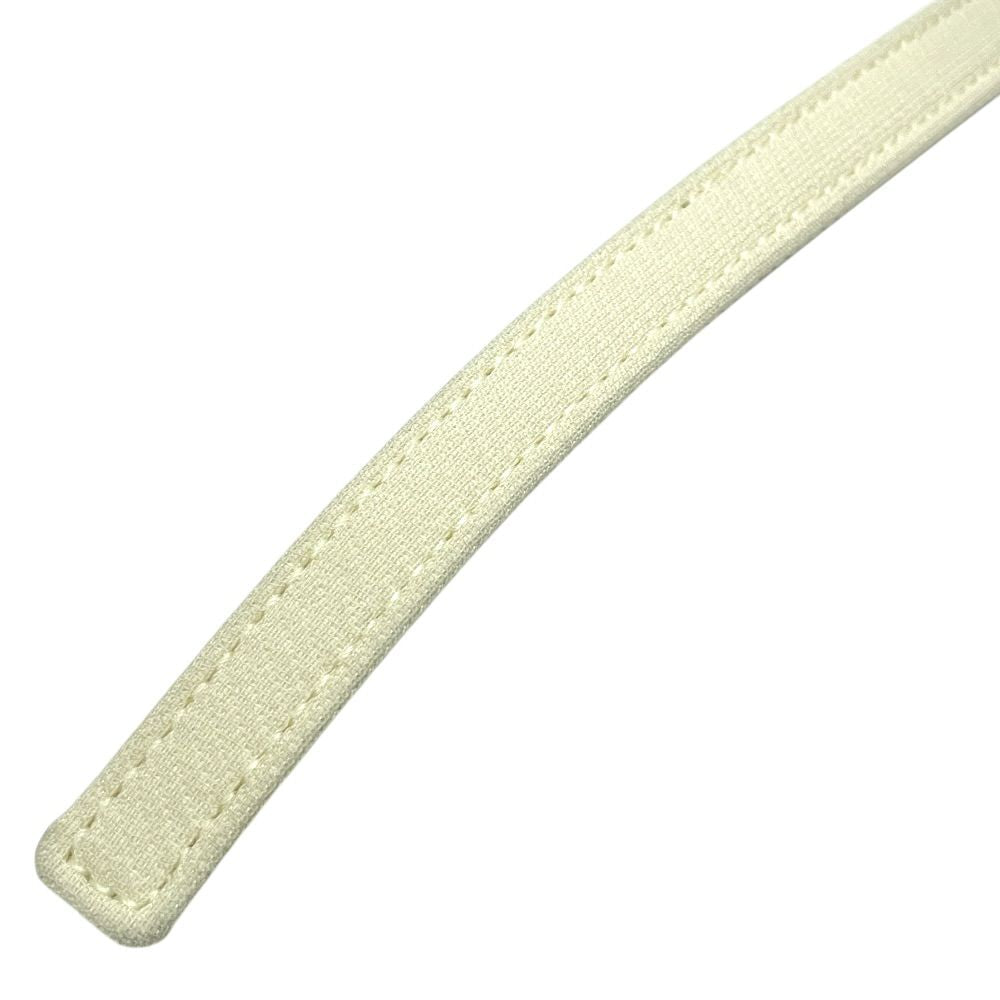 Dior Thin Belt Narrow White Leather Sophisticated Simple Looks Great