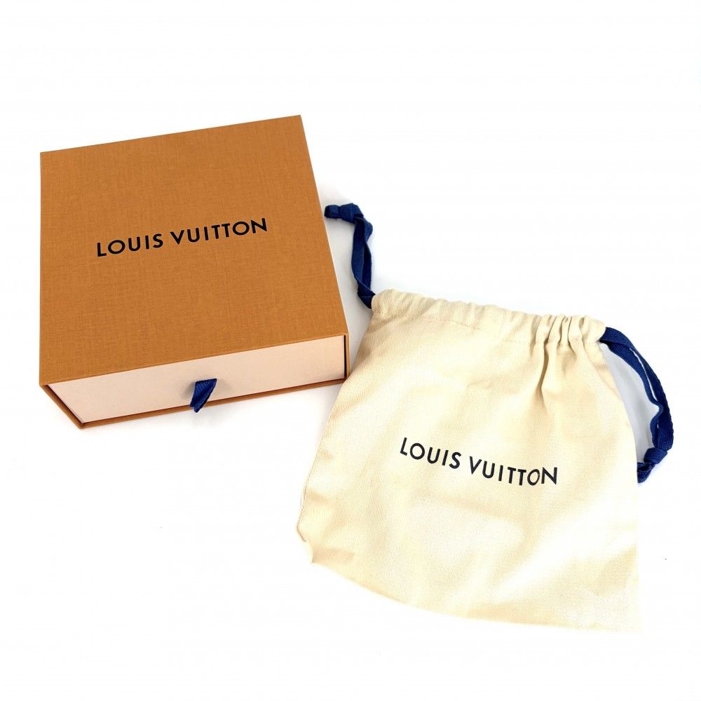Louis Vuitton Belt Monogram Initial 95 38 Leather Navy Dark Blue Multicolor Gold