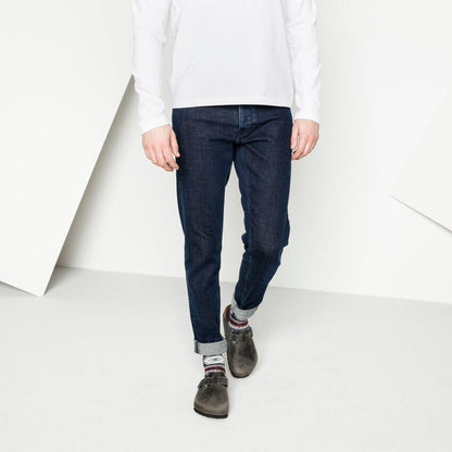 Unisex Boston Soft Footbed Oiled Leather  Iron Medium/Narrow