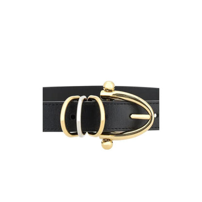 Chloé Black Calf Leather Bos Taurus Regular Belt