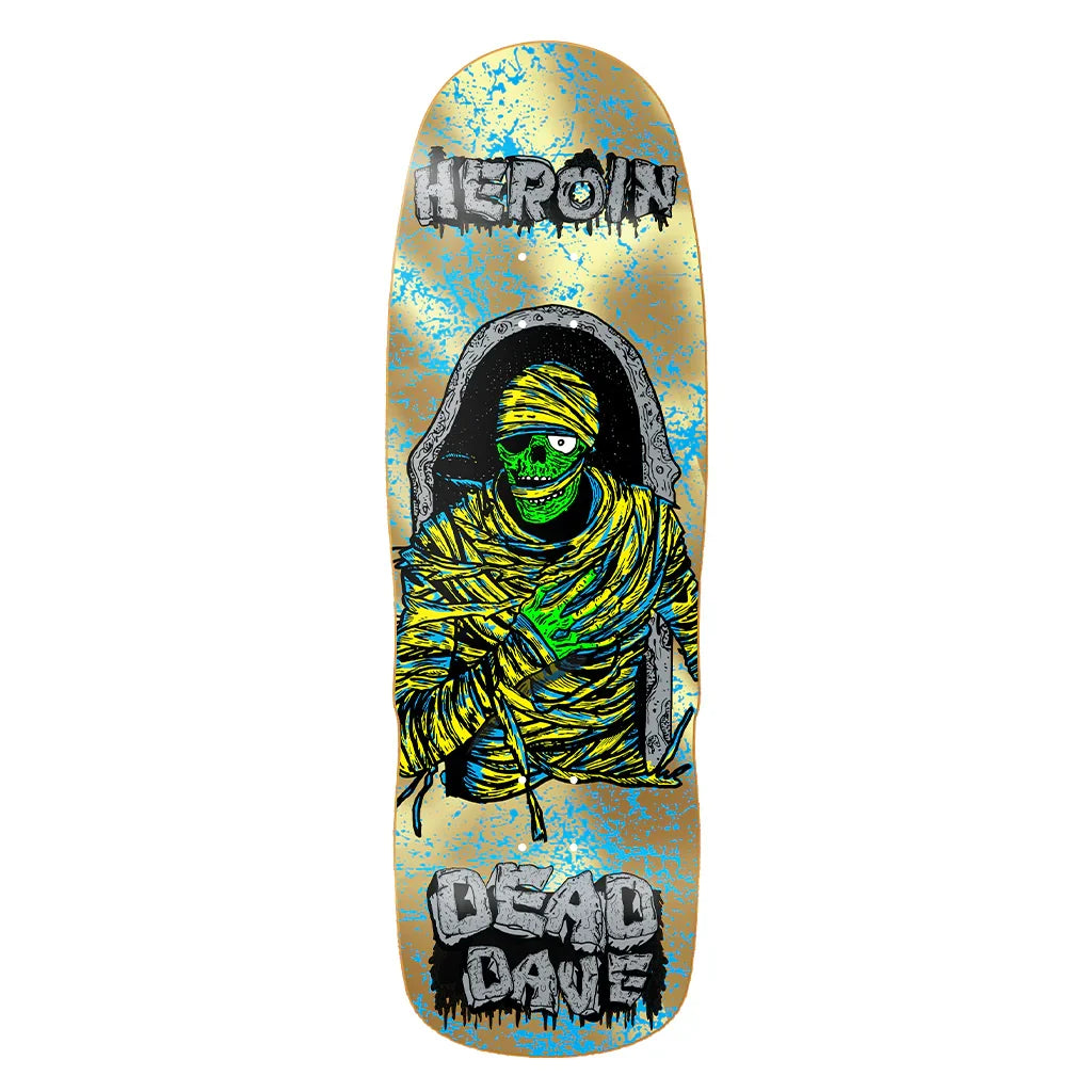 Heroin Dead Dave KO2 Mummy Skateboard Deck - 10.125"