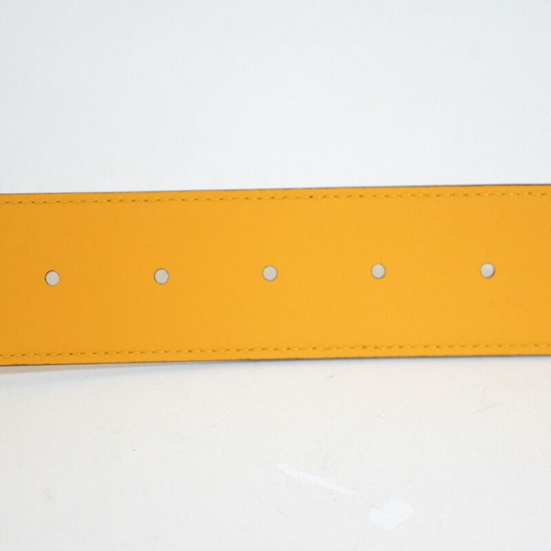 Gucci Belt Leather Light Blue Yellow