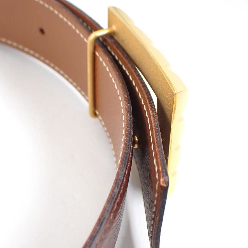 Hermes Belt Round Gold
