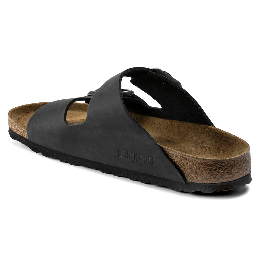 Unisex Arizona Soft Footbed Oiled Leather Black Regular/Wide