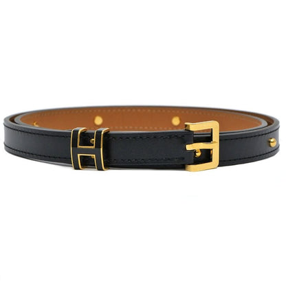 Hermes Belt Pop H Courte 15 80 Black Gold Hardware