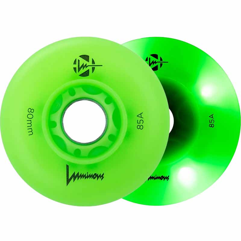 Luminous LED 80mm/85A Wheels (Pack of 4)