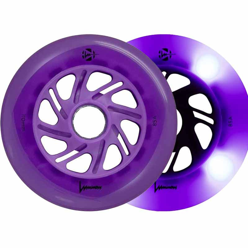 Luminous LED 110mm/85A Wheels (Pack of 3)